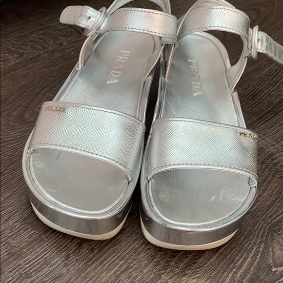 PRADA silver sandals - Picture 9 of 9